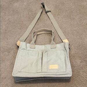 Gassda Elegant Gray Canvas Tote Bag